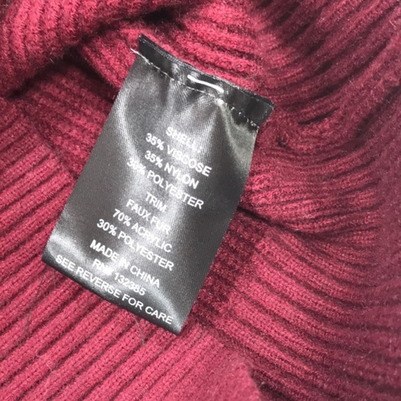 Love Token Knit Sweater with Faux Fur Cuffs - Picture 7 of 7